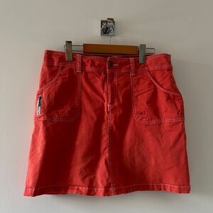 Women's Coral Casual Pocket Skirt